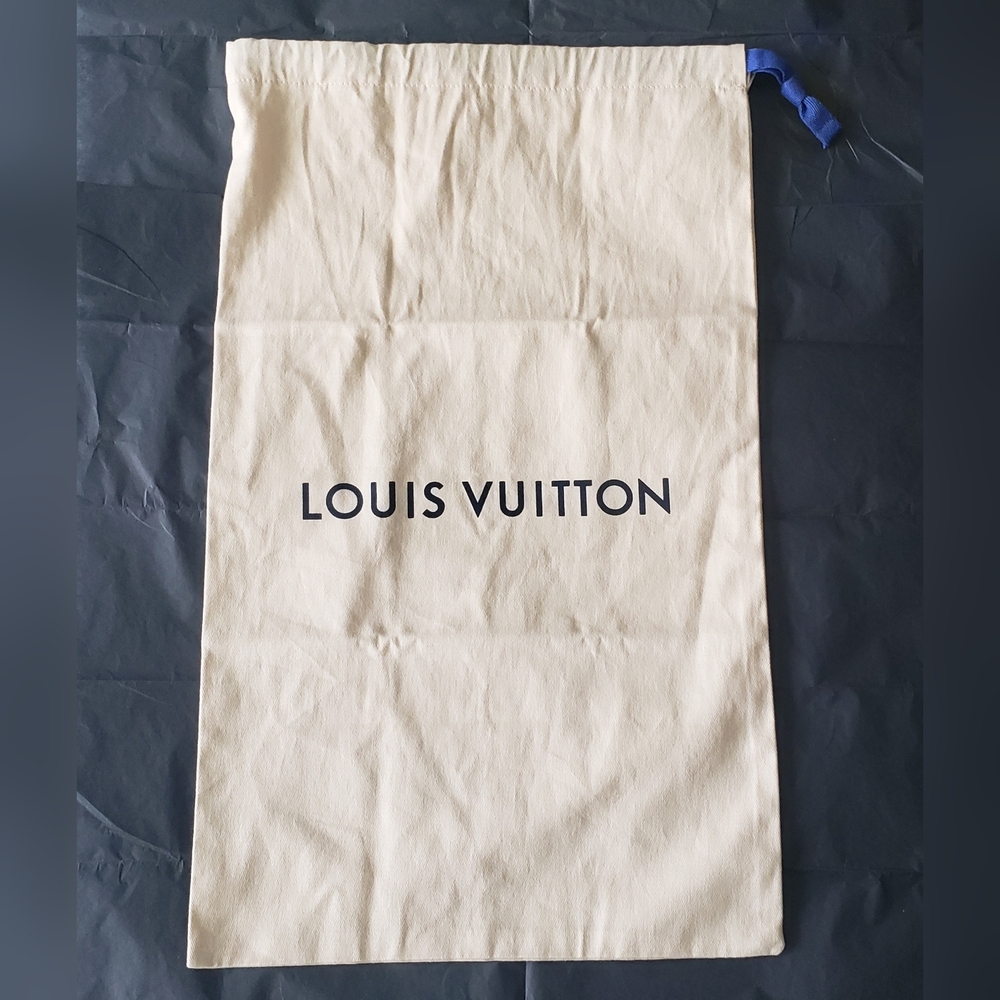 UNUSED Large Authentic Louis Vuitton Cotton Flannel Drawstring Dust Bag